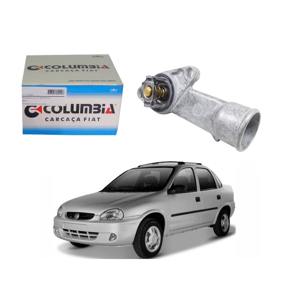 Aerofólio Corsa Hatch/wagon 1994/2001 4p com Led Preto Tg Poli