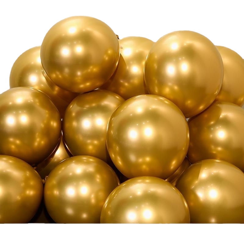 Balão Metálico Ouro Prata Cromado De Aniversário Decoração Metal Brilhante