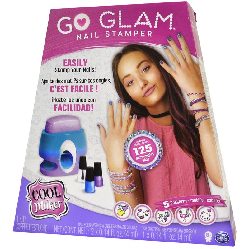 Go Glam Deluxe Nail Kit Stamper Maquina para Personalizar Unhas