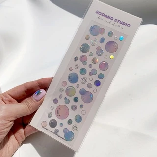 [SOOANG STUDIO] Bubble Bubble/Holographic Korean stickers