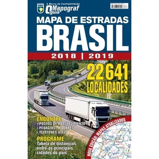 Mapa de Estradas - Brasil 2018/2019