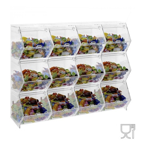 Baleiro Em Acrilico Cristal 12 Nichos Top