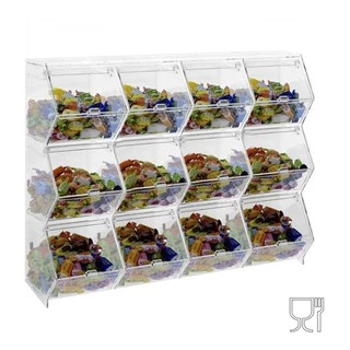 Baleiro Em Acrilico Cristal 12 Nichos Top