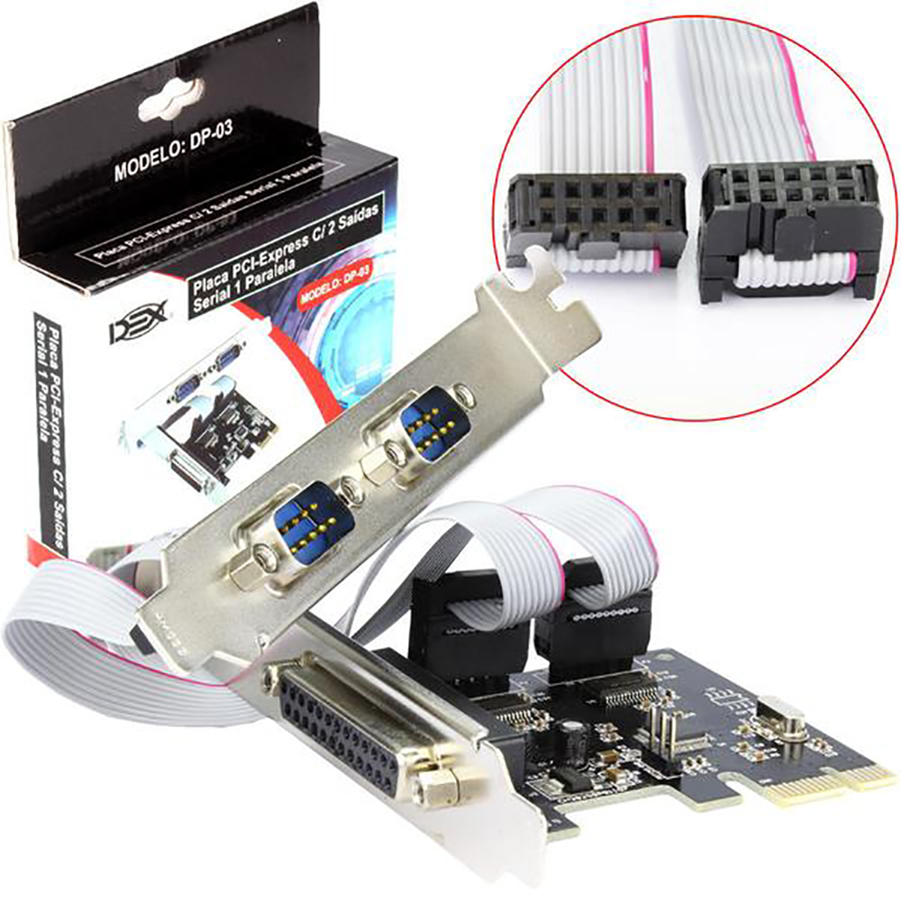 Placa Pci Express Controladora Serial E Paralela Shopee Brasil