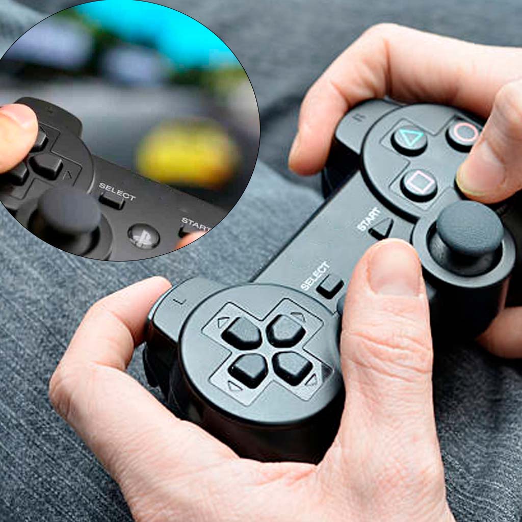Controle dual shock com usb plug&play wirelless sem fio