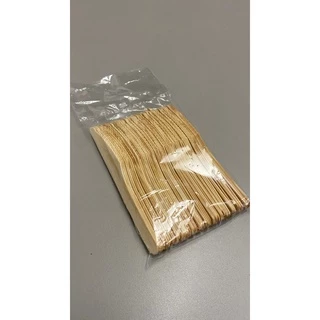 Faca Refeição descartável de madeira 16 cm Pacote c/ 50 unidades