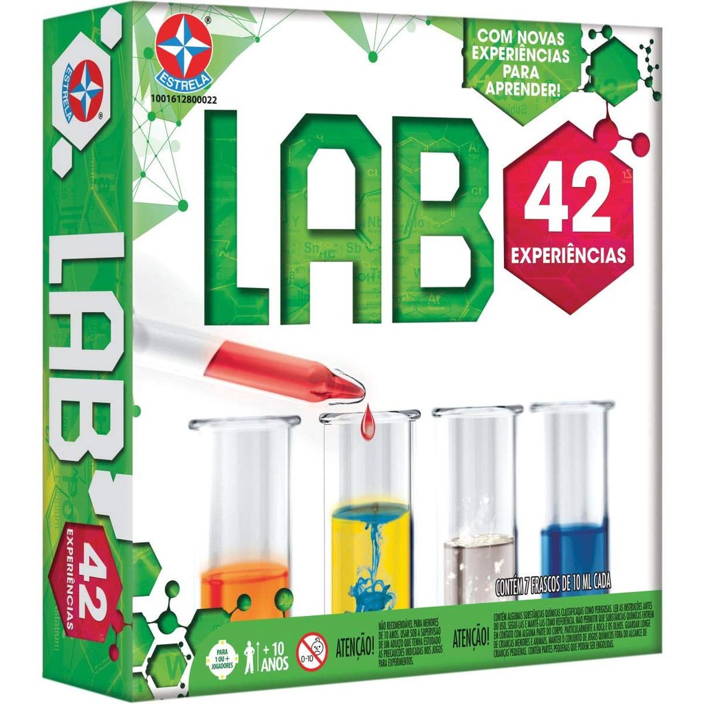 Jogo Laboratório de Química 40 Experiências Nig Brinquedos - Fátima Criança