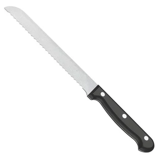Faca De Serra Para Cortar Pão Bolos 8 Em Inox 33 Cm