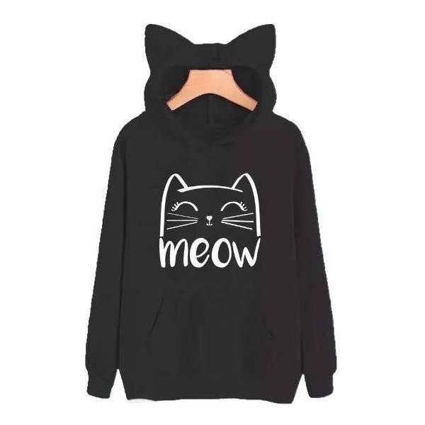 Moletom feminino sales de gatinho