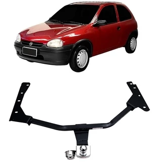 Engate Reboque Fixo Corsa Classic 1996 A 2010 Furo Capacidade carga 500kg Aco Resistente Braconi