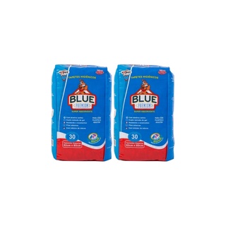 Combo 2 Tapetes Higiênicos Blue Premium 30un 82x60cm