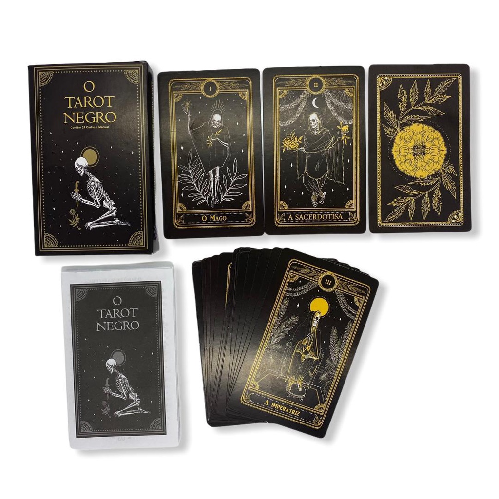 KIT Tarô Baralho Lenormand Cartomancia Vermelho - 36 Cartas + Tarô