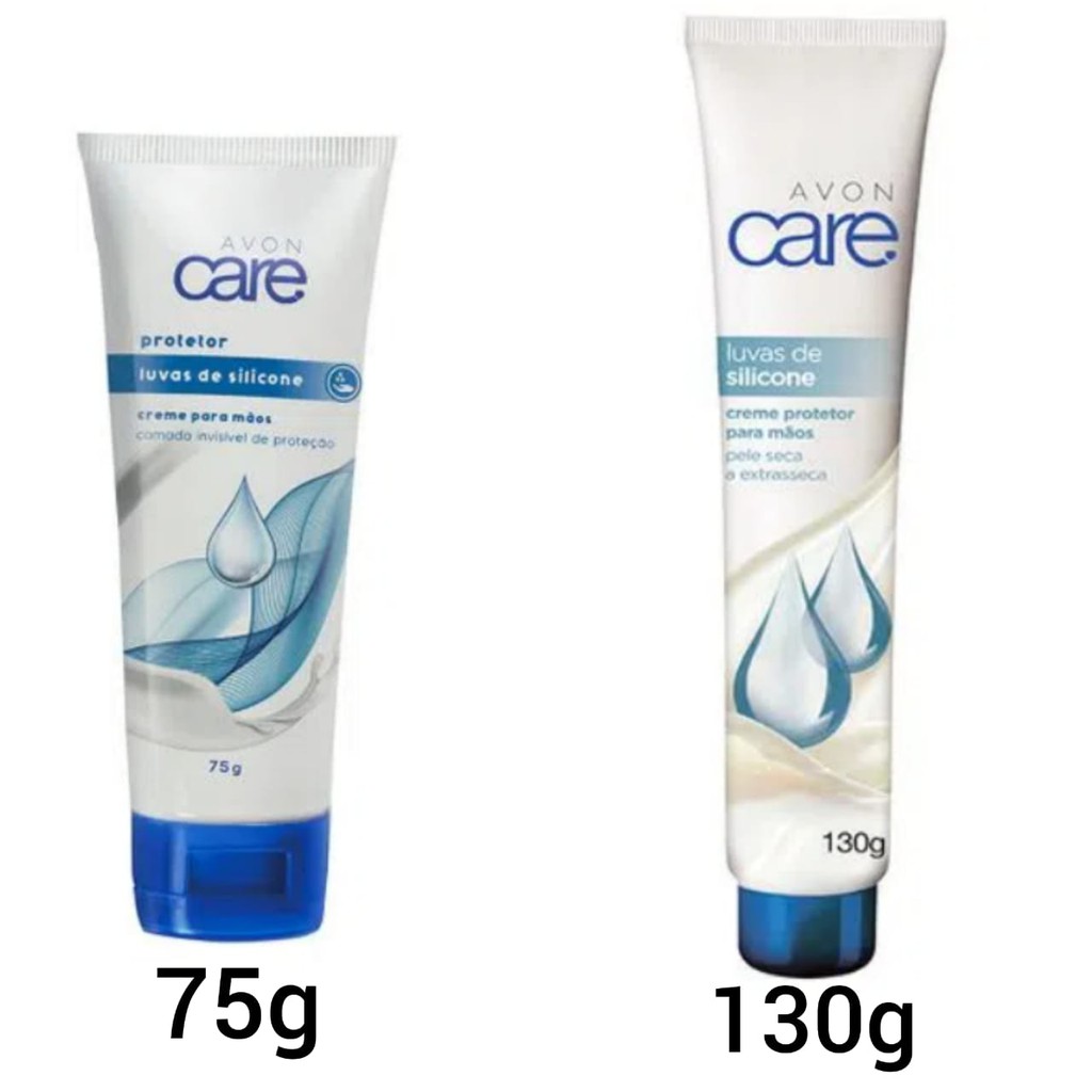 Luvas De Silicone Avon Care Creme Hidratante Protetor Para Mãos 1