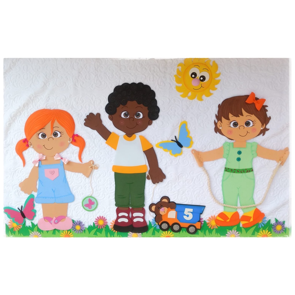 Painel dia das crianças em eva | Shopee Brasil