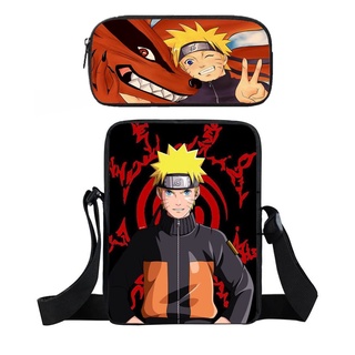 Lancheira Escolar Menino Naruto Uzumaki Desenho C/ Potinhos Cor