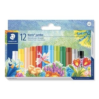 Giz Pastel Oleoso STAEDTLER Com 12 Cores