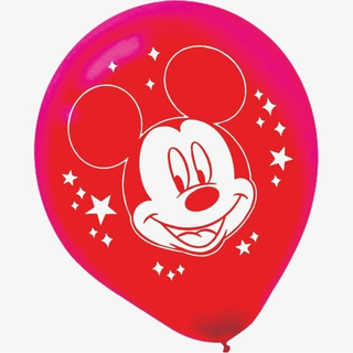 20 Bexigas Baloes Mickey Vermelhos