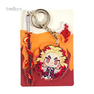 Compra online de Anime demon slayer kimetsu no yaiba tanjiro kamado cosplay  chaveiro acrílico dos desenhos animados chaveiro pingente