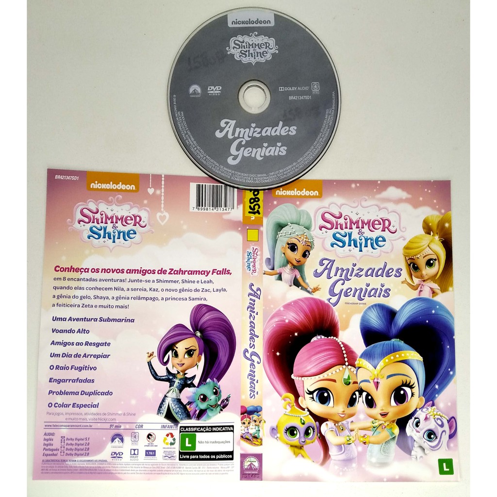 DVD - SHIMMER SHINE - AMIZADES GENIAIS - ORIGINAL | Shopee Brasil