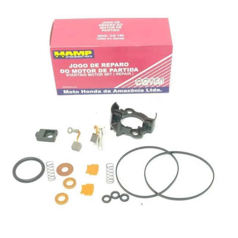 Reparo Escova Motor Partida Arranque Fan 150 / Titan 150 / Bros 150