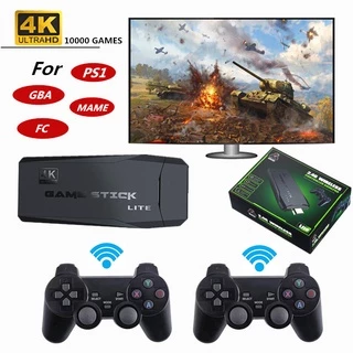 10000/3500 Jogos 4K HDMI Sem Fio Console Duplo/Único Jogador De Vídeo Retrô Ps1/Cps/Fc/Gb/Gba 10 + Emuladores