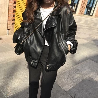 jaqueta de couro feminina jaqueta couro feminina plus size forrada motoqueira com capuz Gg original femininas motoqueiro Top