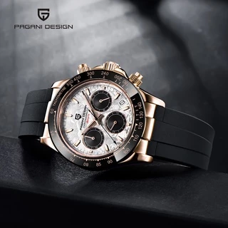 PAGANI Projeto Original 1664 Relógios Para Homens Novo Japão VK63 Chronograph Top De Borracha De Luxo De Quartzo Dos Relógio De Safira