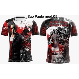 Camiseta Sao Paulo Mod.05 Tricolor Futebol Arte Quebrada Independente Jason