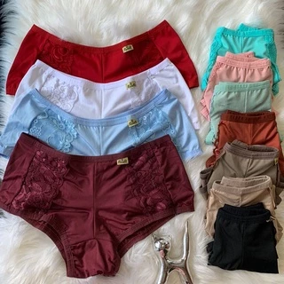 Calcinha estilo short Kit com 4 short Débora microfibra linha lingerie de luxo!