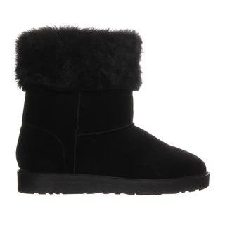 Bota Feminina Preta de Pelos Toda Forrada Damannu