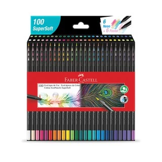 Lápis De Cor 100 Cores Supersoft Faber Castell Original