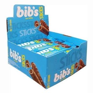Chocolate Bibs Sticks -16un x 32g - Sabores