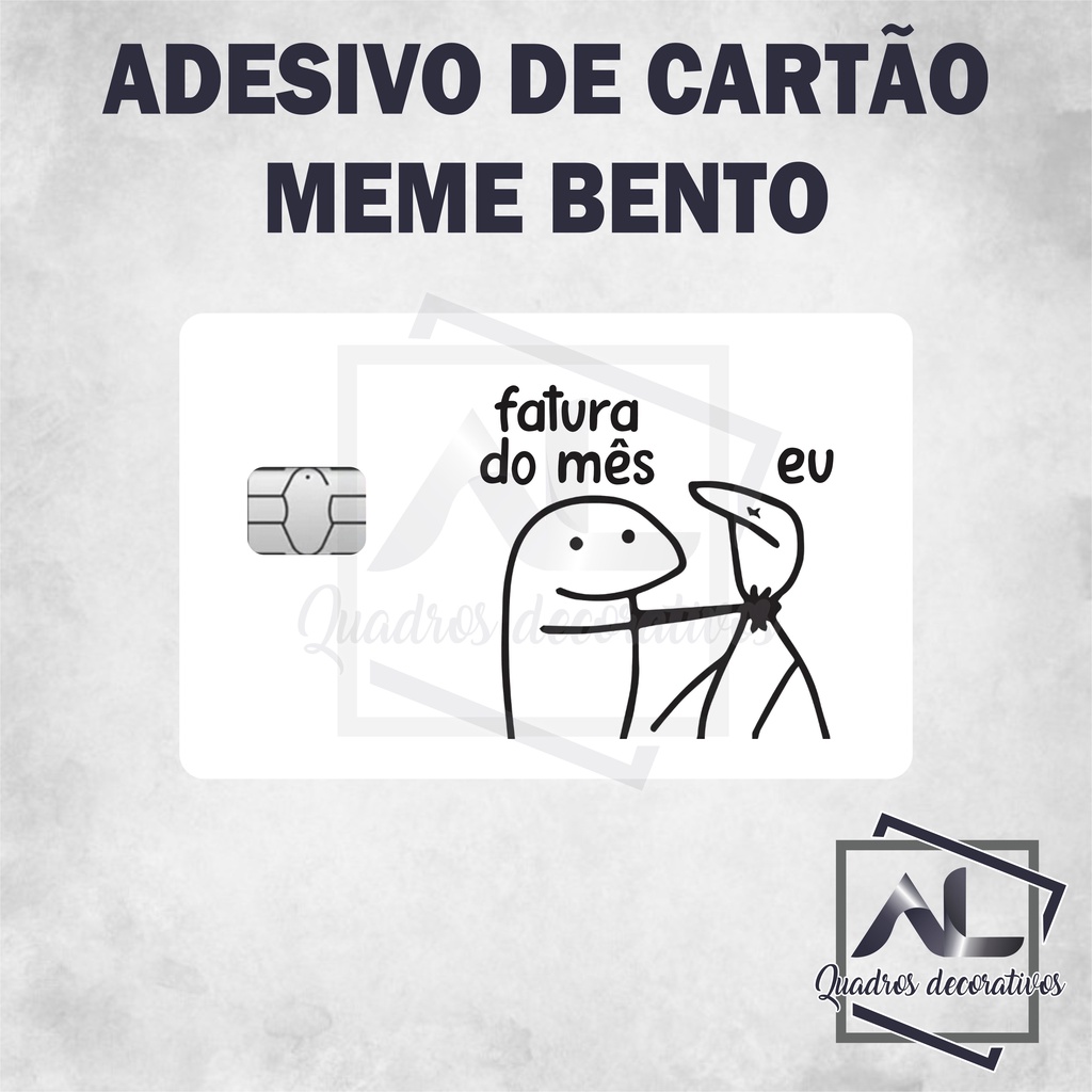 Meme Engraçado Adesivo Cartão De Crédito 5un