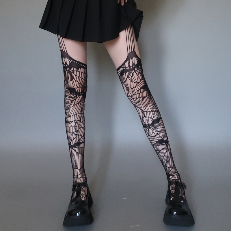Gothic Dark Long Sexy Fishnet Stockings Women Harajuku Emo Alternative ...