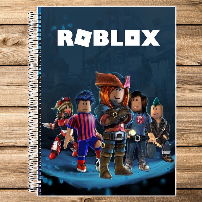 Caderno Desenho Roblox Capa Dura 96 Folhas