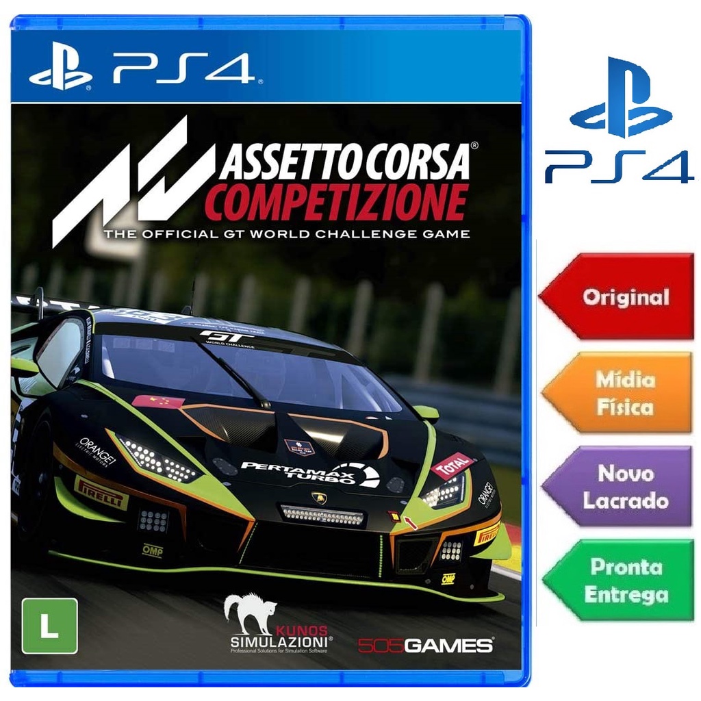 Jogo Corrida PS4 Asseto Corsa Mídia Física Lacrado Novo em