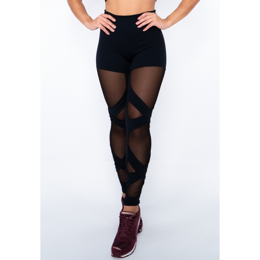 Calça legging cheap com transparencia