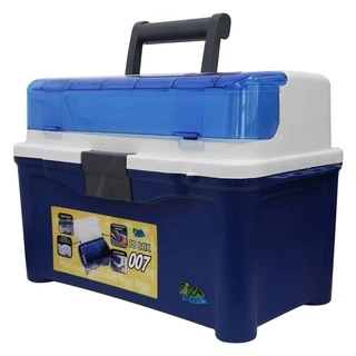 Maleta Para Pesca Com 3 Estojos Pb Box 007 Pesca Brasil Azul