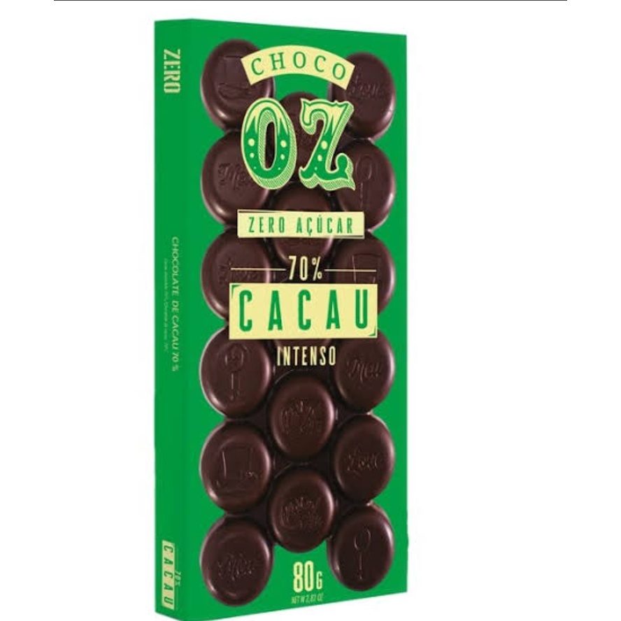 Chocolate 70% Zero Açúcar | Shopee Brasil