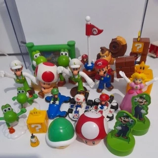 bonecos coleção mario mc donalds