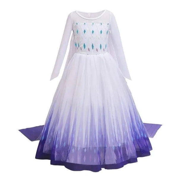 Vestido Fantasia Infantil Elsa Frozen 2 - Emfantasy