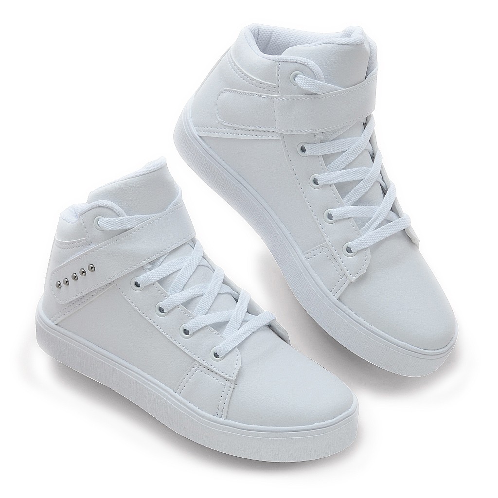 Tenis botinha feminino store branco