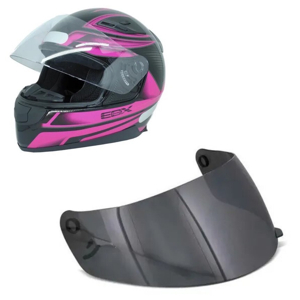 Viseira Para Capacete E0x New Spark Ebf Original Silver Anti Reflexo