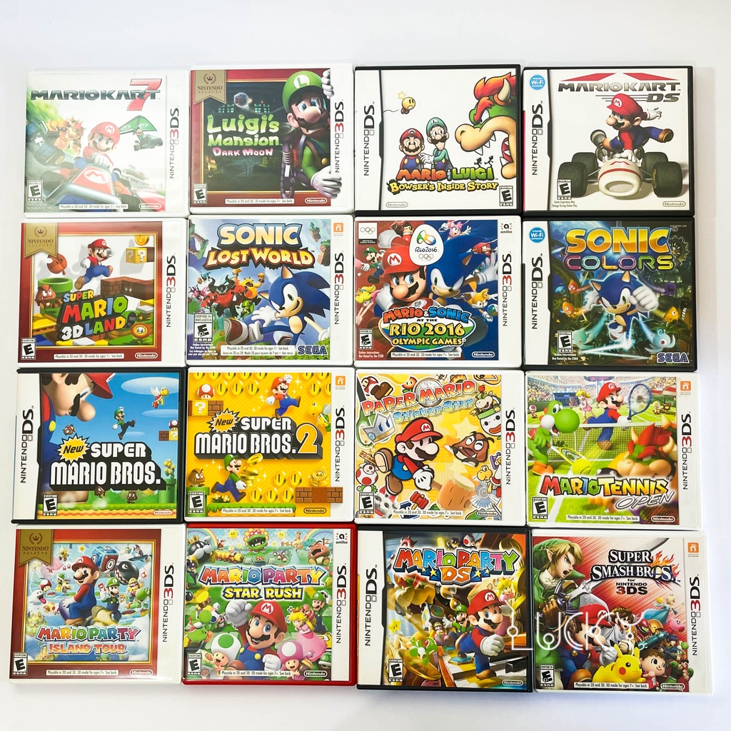 Jogos Nintendo 3ds e DS Mario Party Mario Kart Paper Mario Mario & Luigi