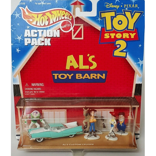 Hot Wheels Action Pack Toy Story 2 Al's Toy Barn Woody Buz