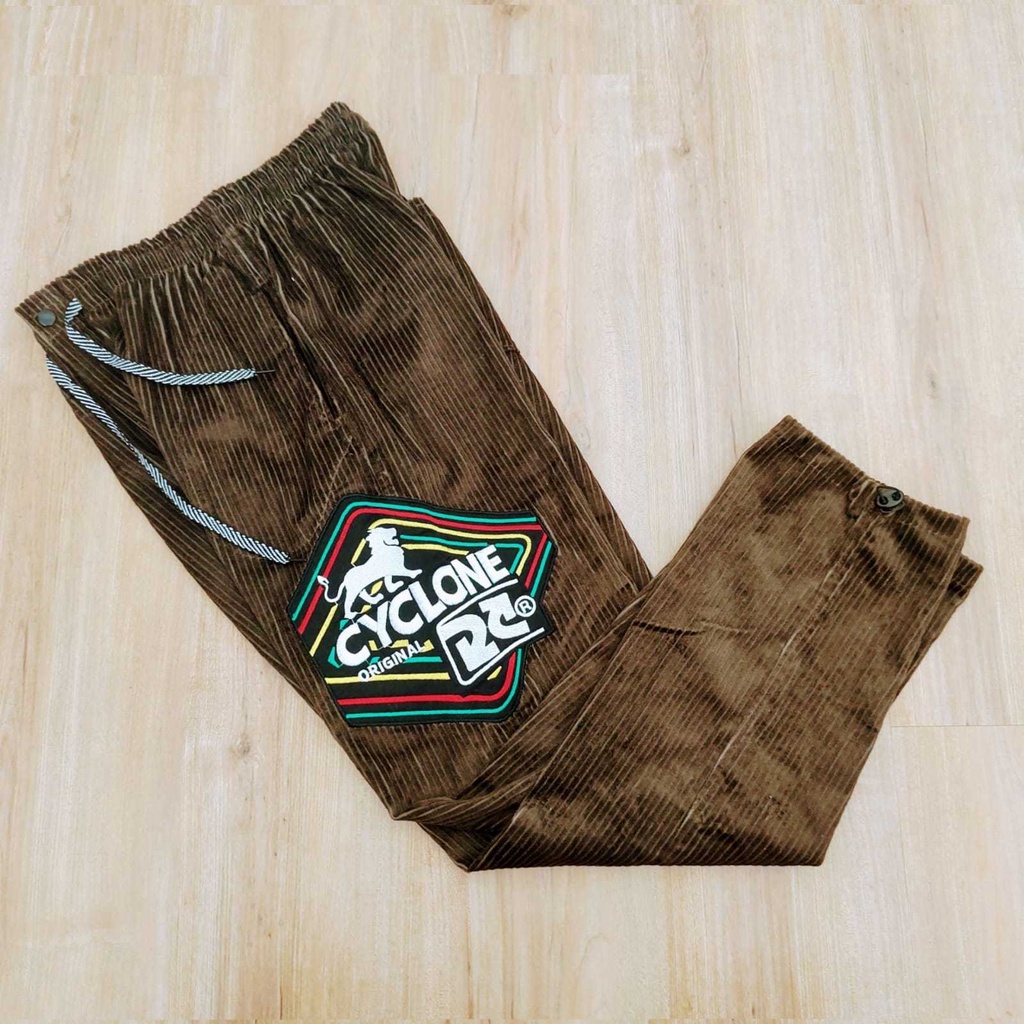 Calça Cyclone veludo | Shopee Brasil