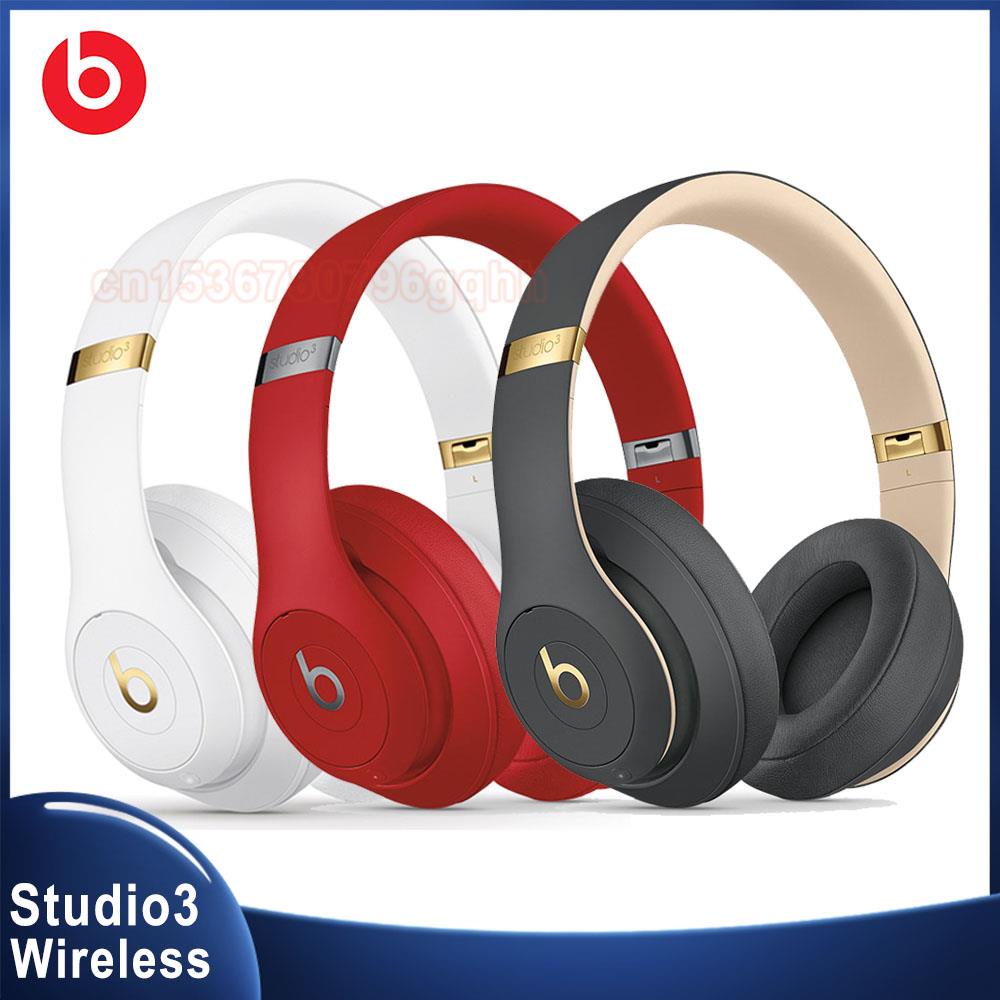 Beats Studio 3 Studio3 Fones De Ouvido Bluetooth Sem Fio Ruído Cancelando Música Esportes Profundos