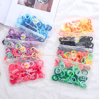 Kit Mini Xuxinhas pacote com 50 Unidades de scrunchies rabicó/xuxinhas de cabelo Infantil