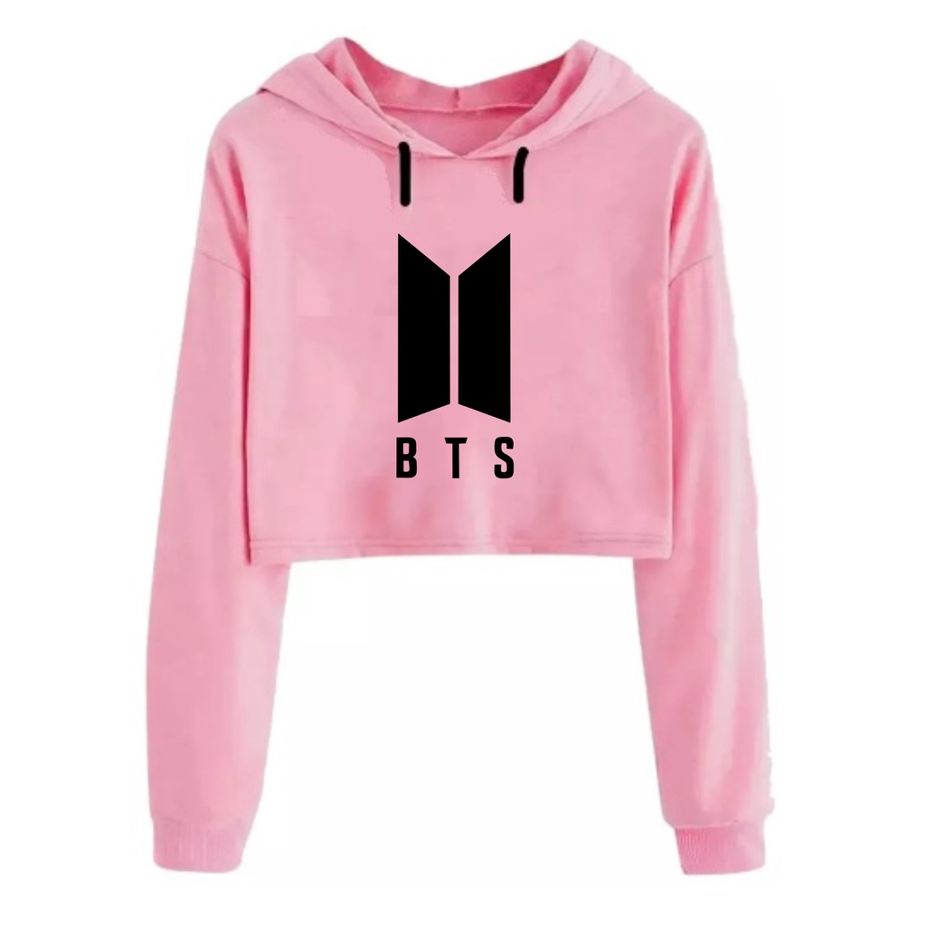 Blusa de store moletom bts feminina