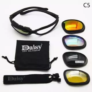 C5 Óculos De Sol De Sol Táticos Daisy Exército Para Uso Ao Ar Livre D9Z9